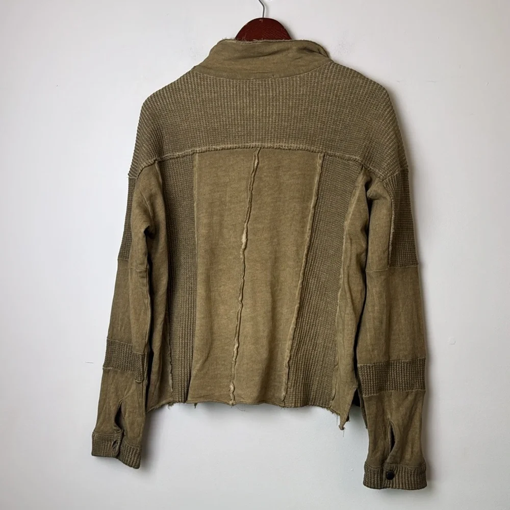 POL woman's I oversized  Olive Green shirt Jacket sz S - Picture 5 of 7